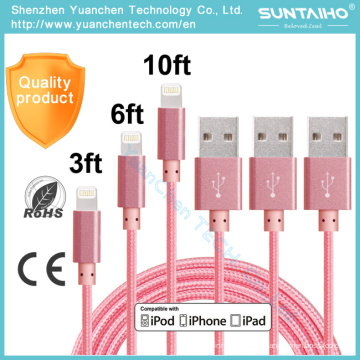 Câble d&#39;USB de données de synchronisation de chargement rapide de prix d&#39;usine pour iPhone6